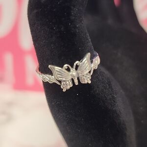 Butterfly Dainty 925 Sterling silver Ring size 7.75 NWT